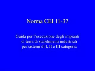 norma cei 11 37