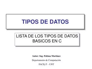 tipos de datos