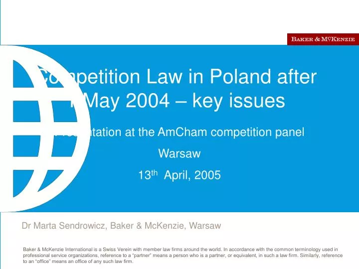 competition law in poland after 1 may 2004 key issues