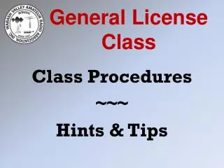 General License Class