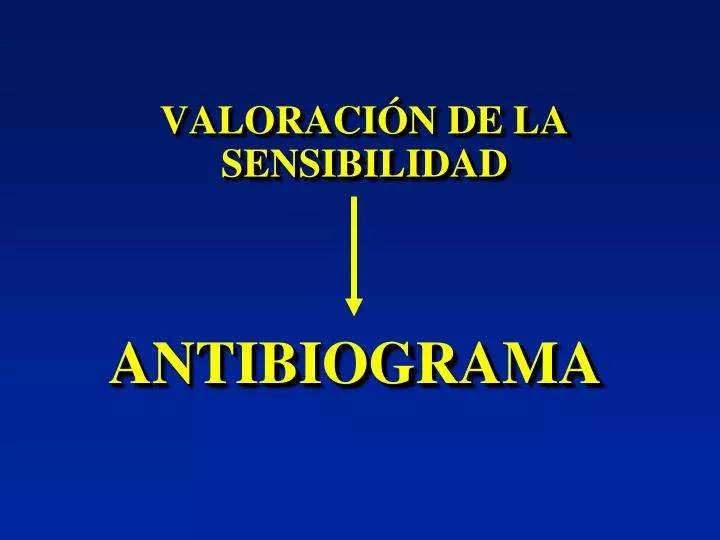 valoraci n de la sensibilidad