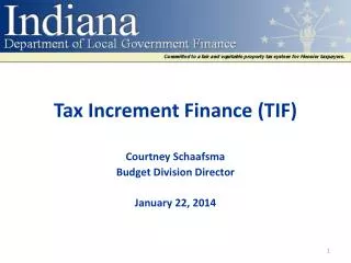 Tax Increment Finance (TIF)