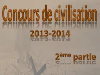 concours de civilisation