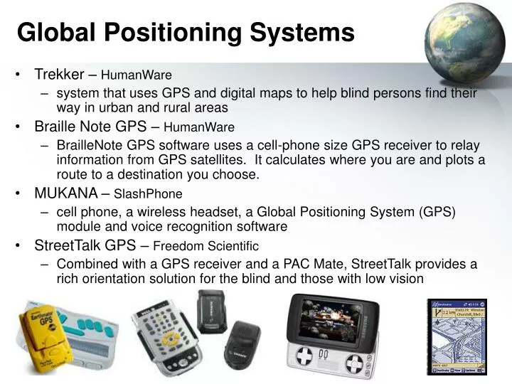 global positioning systems