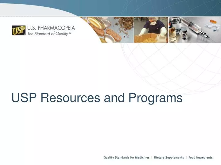 usp resources and programs