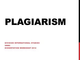 Plagiarism