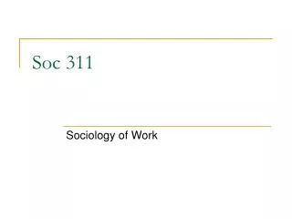 Soc 311