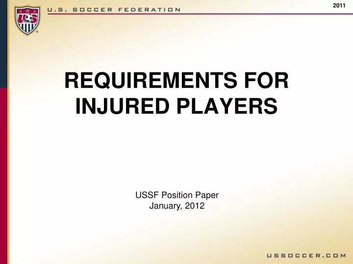 requirements for injured players