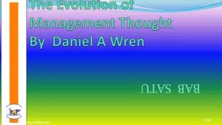 The Evolution of Management Thought By Daniel A Wren