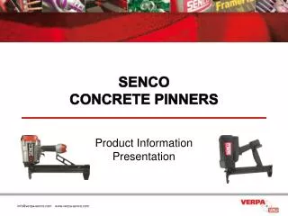 SENCO CONCRETE PINNERS