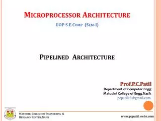 Pipelined Architecture