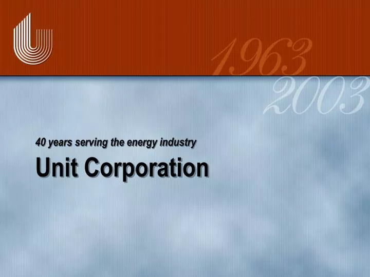 40 years serving the energy industry