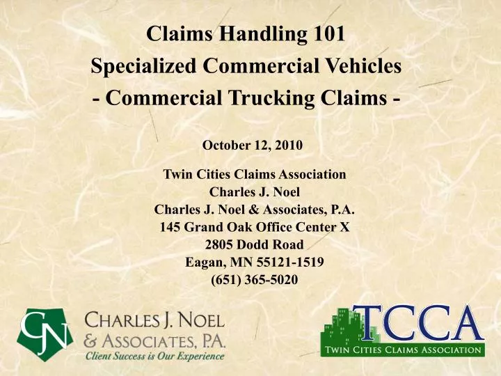 claims handling 101 specialized commercial vehicles commercial trucking claims