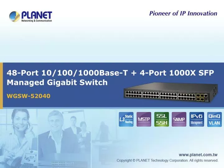 48 port 10 100 1000base t 4 port 1000x sfp managed gigabit switch