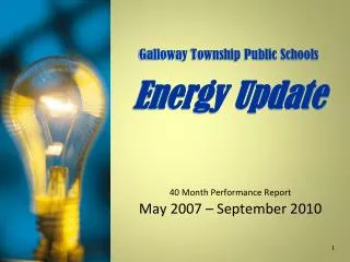 Galloway Township Public Schools Energy Update
