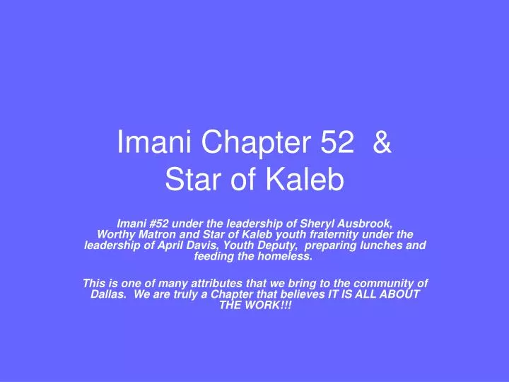 imani chapter 52 star of kaleb