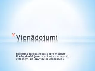 vien dojumi