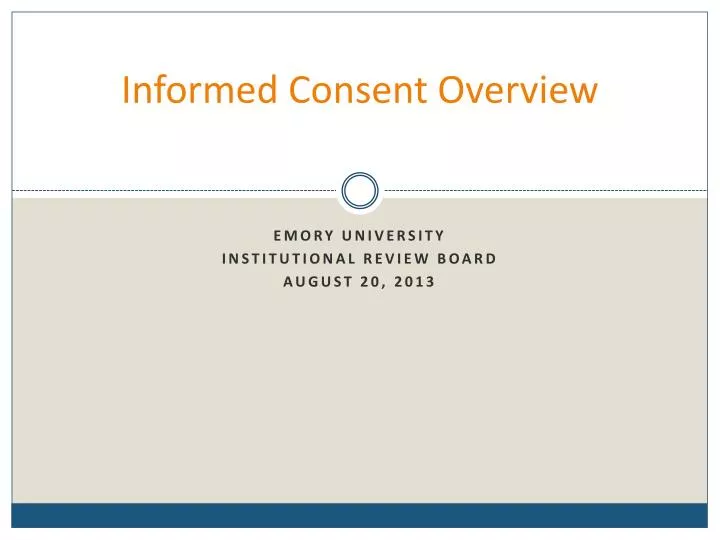 informed consent overview