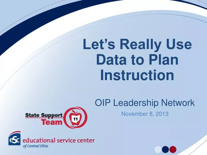 let s really use data to plan instruction