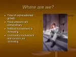 Where are we? - slide 1