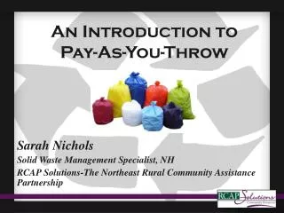 An Introduction to Pay-As-You-Throw