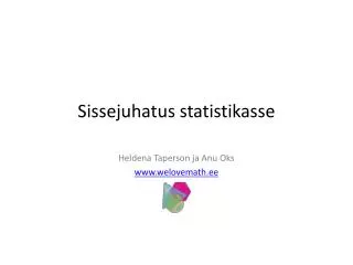 sissejuhatus statistikasse