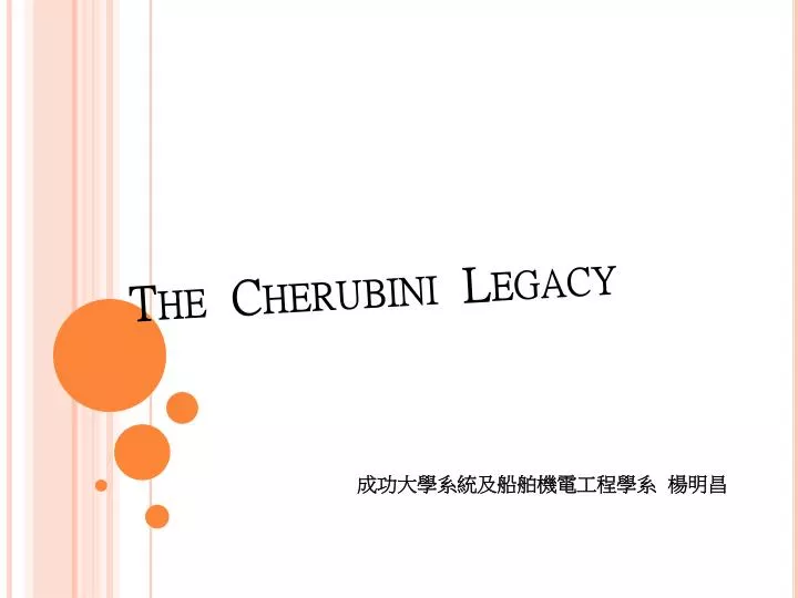 the cherubini legacy