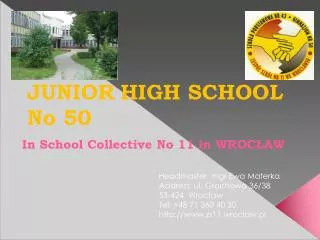 JUNIOR HIGH SCHOOL No 50