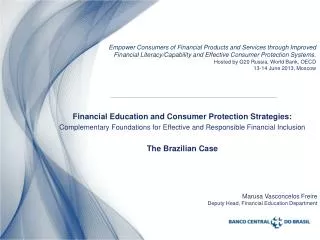 Financial Education and Consumer Protection Strategies: