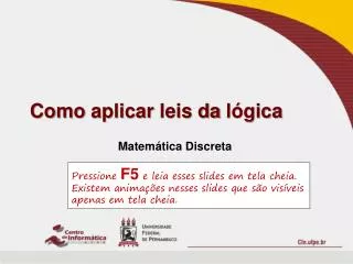 como aplicar leis da l gica