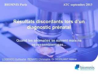 r sultats discordants lors d un diagnostic pr natal