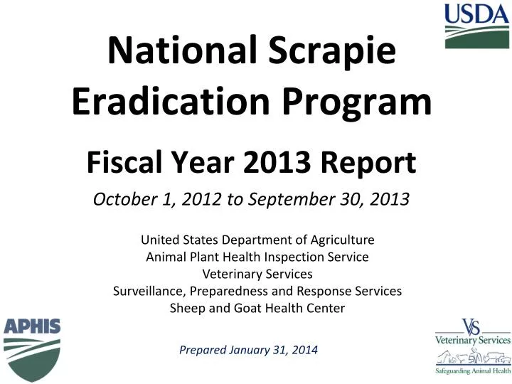 national scrapie eradication program