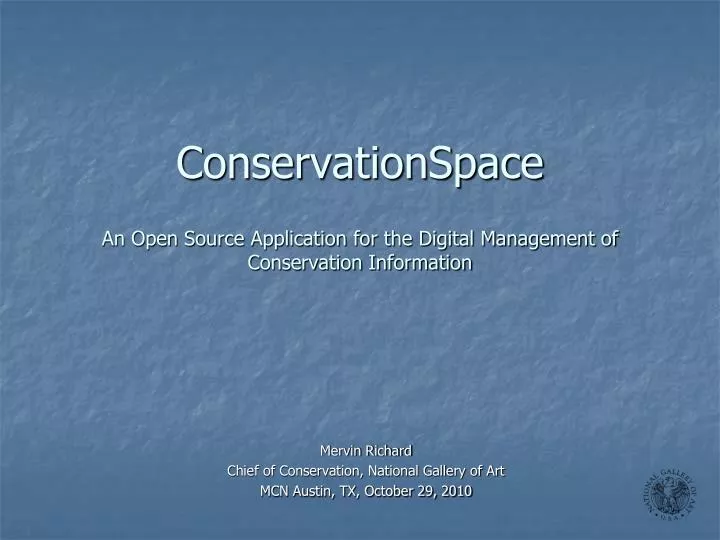 conservationspace an open source application for the digital management of conservation information