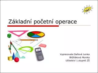z kladn po etn operace