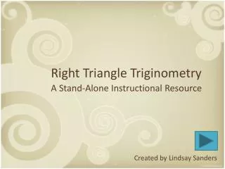 Right Triangle Triginometry