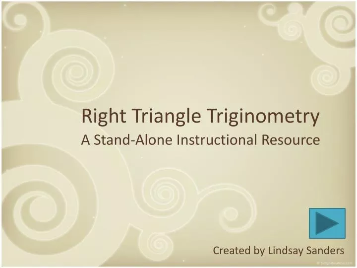 right triangle triginometry