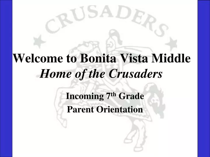 welcome to bonita vista middle home of the crusaders