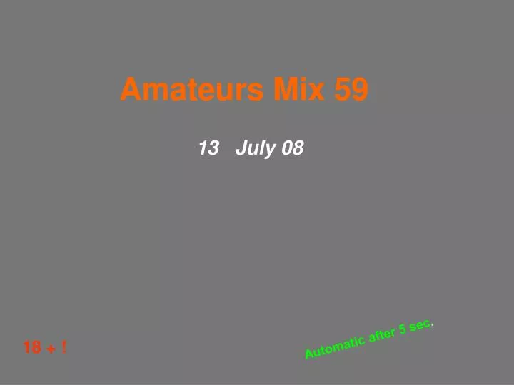 amateurs mix 59