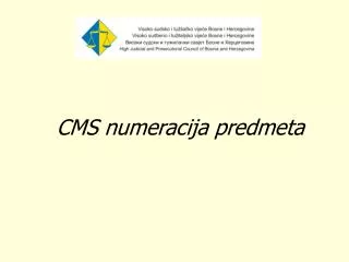 cms numeracija predmeta