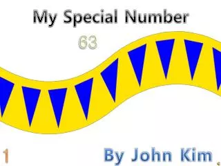 My Special Number