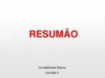 RESUMÃO - slide 1