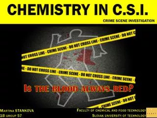 CHEMISTRY IN C.S.I.