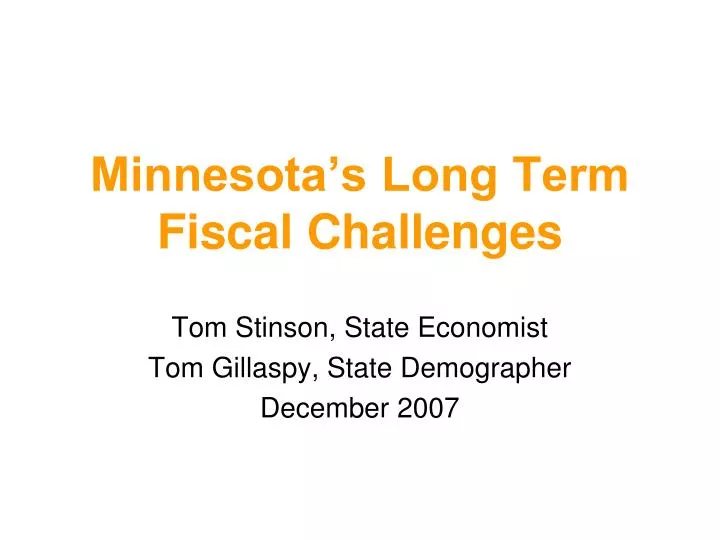 minnesota s long term fiscal challenges