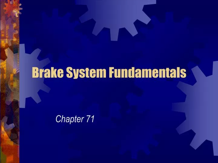 brake system fundamentals