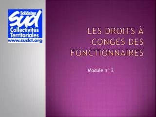 les droits cong s des fonctionnaires