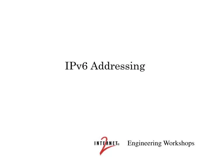 ipv6 addressing
