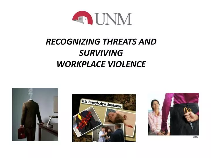recognizing threats and surviving workplace violence