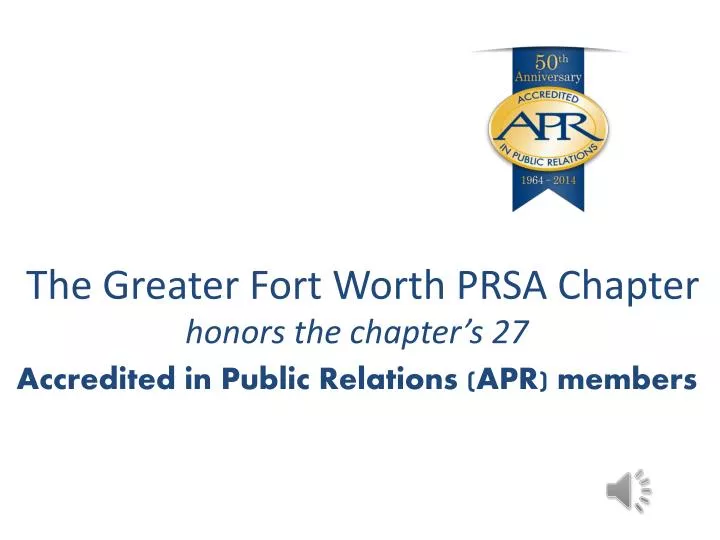 the greater fort worth prsa chapter