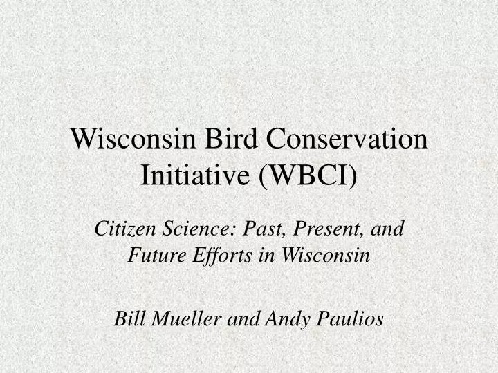 wisconsin bird conservation initiative wbci