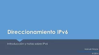 direccionamiento ipv6